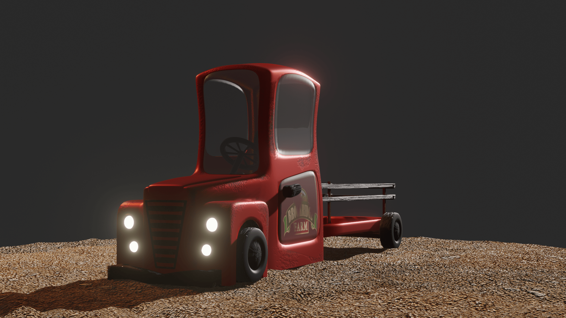 3D model of a tractor